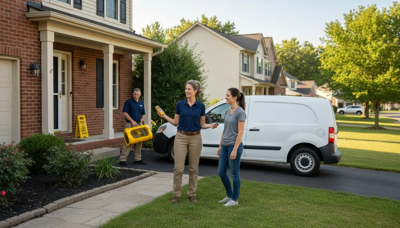 Residential water damage restoration in Punxsutawney, PA